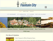 Tablet Screenshot of fountaincitywisconsin.com